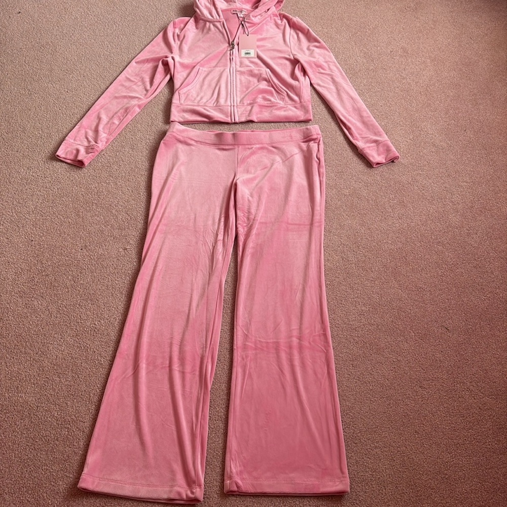 Juicy Couture Tracksuit Pink Hot Hot Size Large NWT - Picture 11 of 14
